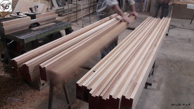 طراحی و ساخت انواع درب تمام چوب راش 