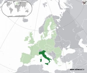 جایگاه کشور ایتالیا بر روی کره زمین