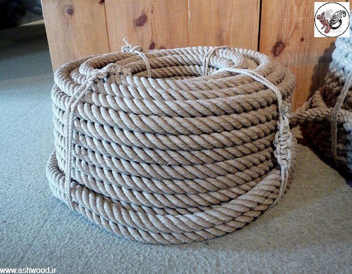 طناب تزئینی ، طناب کنفی ، سبک روستیک و طناب کهنه ، پارچه گونی روستیک 