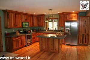 چوب بلوط در دکوراسیون آشپزخانه