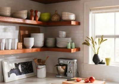 آشپزخانه جذاب ، تزئینات قفسه های باز آشپزخانه ایده قفسه های باز آشپزخانه 2017 عکس تازه