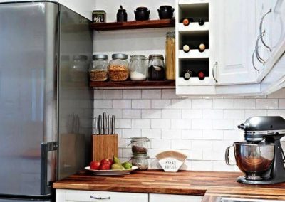 عکس جدید ، 2017 ایده های جذاب برای تزئینات دکوراسیون آشپزخانه ، قفسه باز