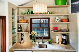 آشپزخانه جذاب ، تزئینات قفسه های باز آشپزخانه ایده قفسه های باز آشپزخانه 2017 عکس تازه