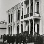 عکس از تهران قدیم مدرسه فیروز بهرام , خیابان جمهوری