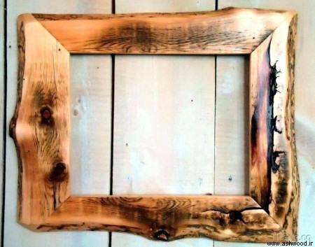 قاب چوبی سبک روستیک , قاب آینه , قاب عکس چوب طبیعی 