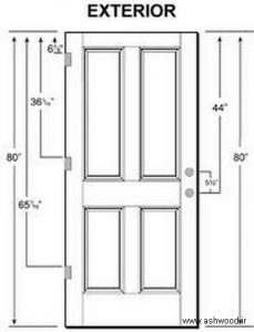 استاندارد و ابعاد درب چوبی