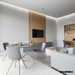 ایده تزئین اتاق نشیمن , دیوار و میز تلویزیون جالب و جدید 2018