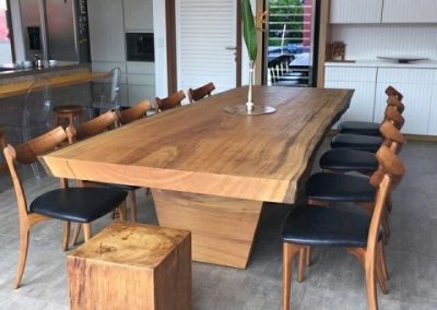 میز ناهارخوری چوبی اسلب چوب