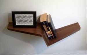 عکس از ایده قفسه بندی چوبی 