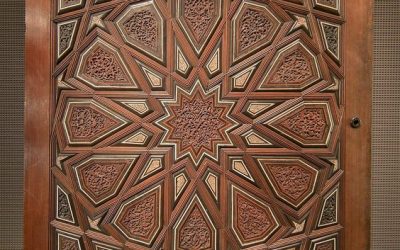 درب چوبی مسجد 