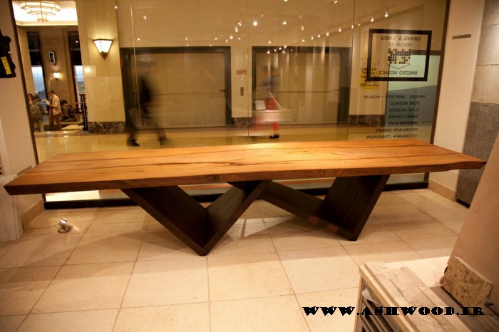 میز و دکوراسیون ساخته شده از اسلب های افریقایی