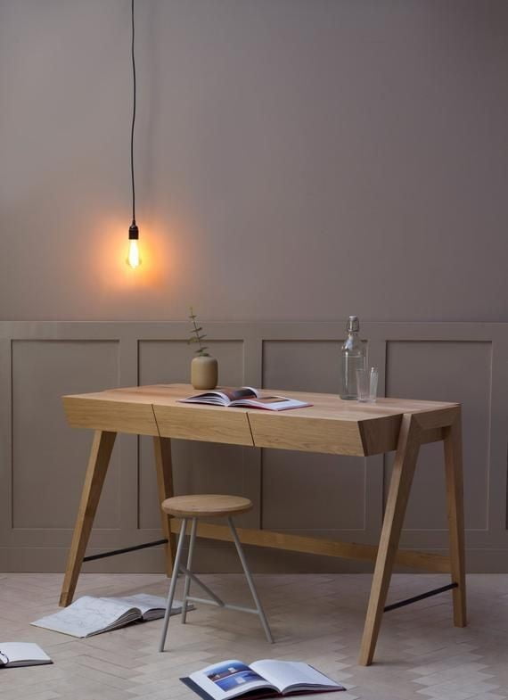 ایده های جدید ساخت میز مطالعه چوبی ، میز تحریر چوبی