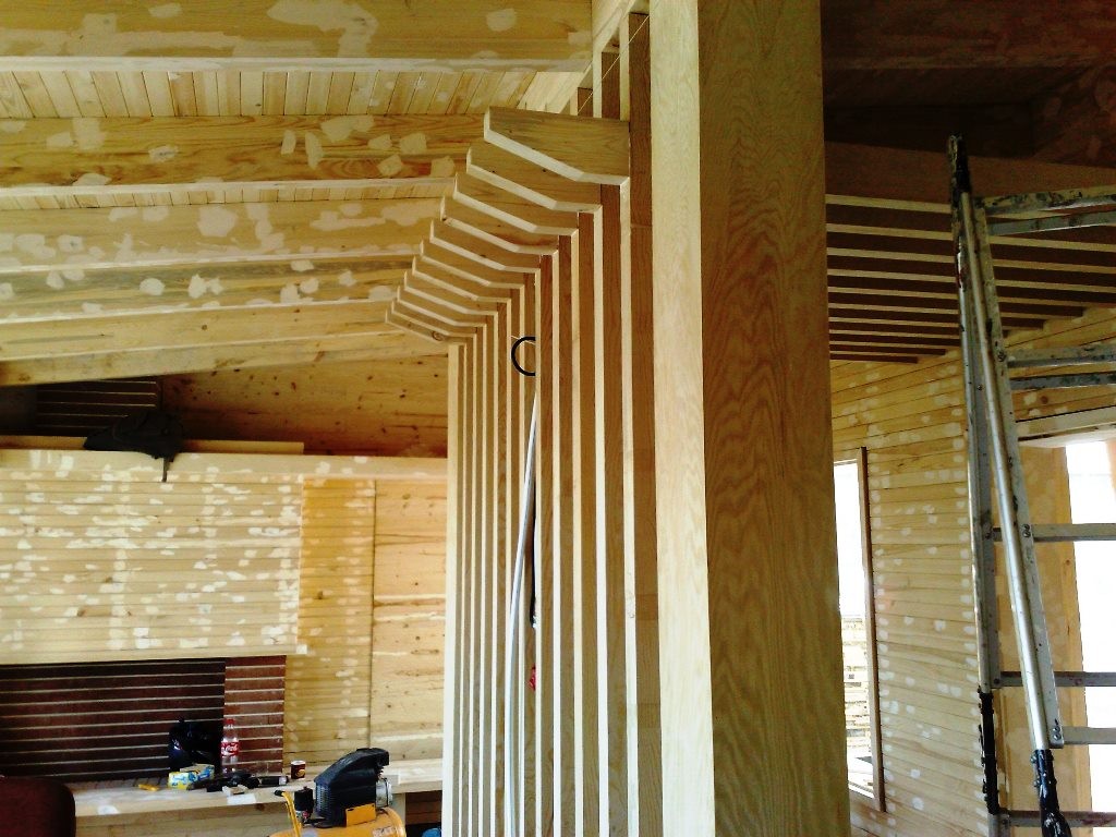 دکوراسیون چوبی دکوراسیون داخلی نمایشگاه دیوارکوب لمبه