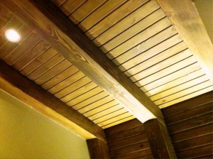 سقف چوبی ، سقف کاذب