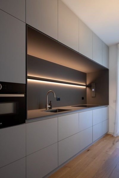 بهترین ایده های کابینت آشپزخانه مدرن با نورپردازی جالب