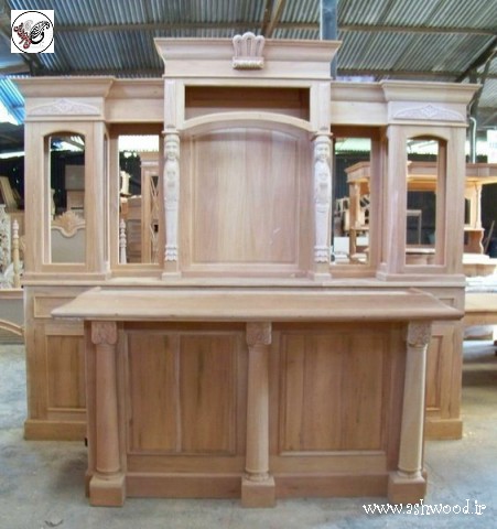 ایده میز بار چوبی , طراحی جدید برای ساخت میز چوبی , دکوراسیون میز بار