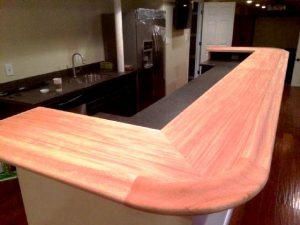 لبه و قرنیز میز اپن ، مدل های چوبی از جزریره و اپن و میز بار آشپزخانه چوبی 