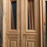 درب ورودی چوبی منبت کاری شده سبک کلاسیک