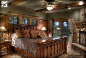 ایده هایی برای اتاق خواب روستیک , تخت خواب سبک روستیک