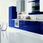 ترکیب رنگی : پالت رنگ , انتخاب رنگ , رنگ آشپزخانه سفید + آبی روشن + آبی لاجوردی آشپزخانه