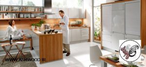 مدرن ترین ایده و طرح ها کابینت آشپزخانه با استفاده از ام دی اف ،‌ دکوراسیون و چیدمان کابینت آشپزخانه - کابینت چوب و ام دی اف ، کابینت آشپزخانه , جدیدترین مدل دکوراسیون چوبی آشپزخانه