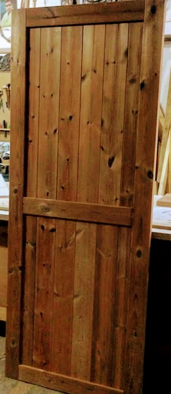 Door pine thermowood 