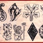 نقاشی برگ ، شاخه ، سمبل ، صورت و حیوان طرح و ایده ، الگو برای آموزش منبت روی چوب