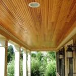 سقف کاذب چوبی ساخته شده از لمبه
