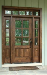 درب چوبی ورودی سبک مدرن