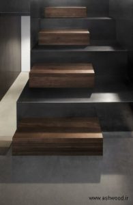 پله سبک معاصر , پله چوبی , مدل نرده پله , عکس پله