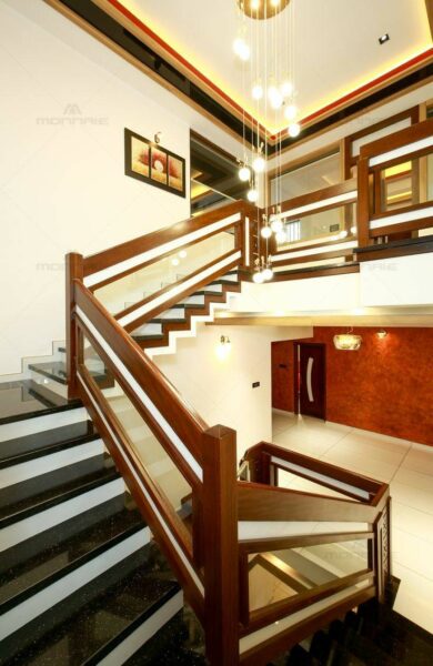 پله های چوبی جالب و شگفت انگیز , پله دوبلکس