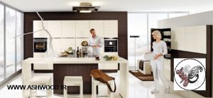 مدرن ترین ایده و طرح ها کابینت آشپزخانه با استفاده از ام دی اف ،‌ دکوراسیون و چیدمان کابینت آشپزخانه - کابینت چوب و ام دی اف ، کابینت آشپزخانه , جدیدترین مدل دکوراسیون چوبی آشپزخانه