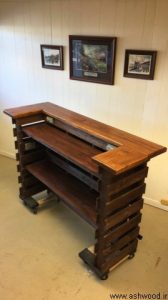 میز کنسول چوبی , میز بار , بوفه ویترین , ساخت دکوراسیون چوبی