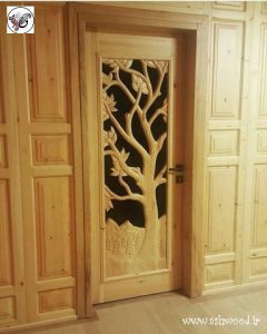درب چوب کاج٬ ساخت درب چوبی٬