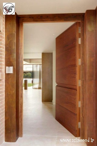 ایده ساخت درب چوبی ورودی ساختمان ایده درب ورودی٬ درب ورودی٬ درب ورودی ساختمان