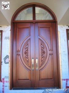 ایده ساخت درب چوبی ورودی ساختمان ایده درب ورودی٬ درب ورودی٬ درب ورودی ساختمان