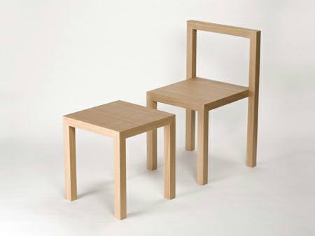 صندلی، میز و چهار پایه کاربردی و چند منظوره چوب بلوط