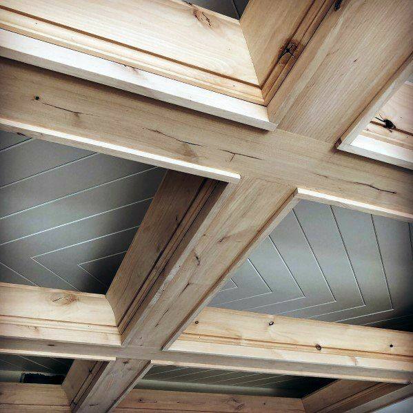 طراحی و ساخت انواع سقف چوبی , ایده و مدل باکس های چوبی سقف لمبه کوبی شده