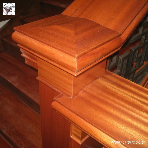 پله چوبی شگفت انگیز , پله , نرده و هندریل منحصر به فرد چوبی