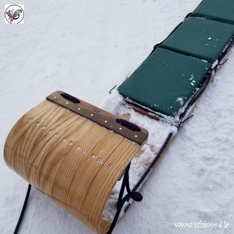 سورتمه چوبی ساخته شده به روش خم چوب