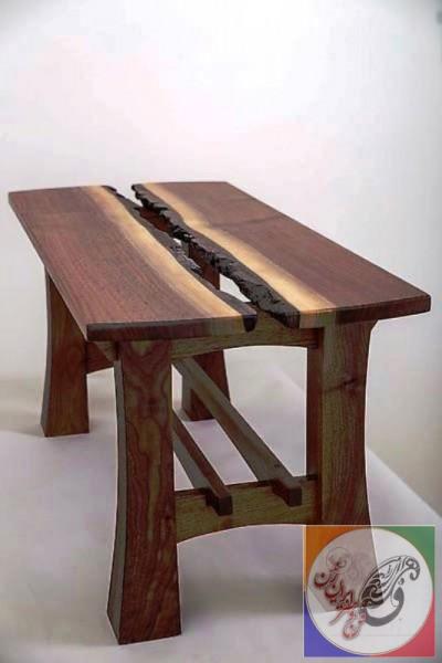 دکوراسیون چوبی ، میز چوبی و صندلی چوبی کنسول