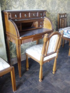 میز تحریر و صندلی رولتاپ ، ساخت دکوراسیون چوبی سفارشی