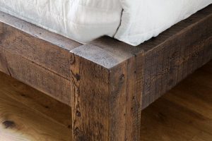 سرویس خواب روستیک , تخت خواب تمام چوب روستیک