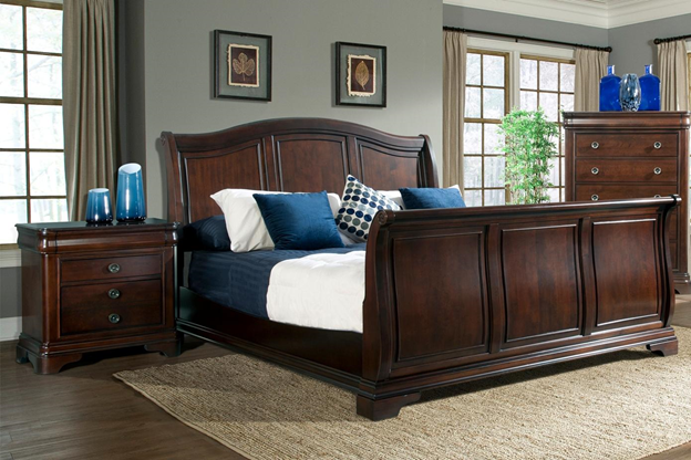 تخت خواب چوبی- چوب گیلاس