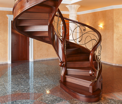 چوب های مخصوص پله؛ پله ها چوبی ساخته شده در فضای داخلی