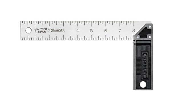 ابزارهای لازم نجاری - یک نوع خط کش گونیا شکل مورد استفاده در حرفه ی نجاری