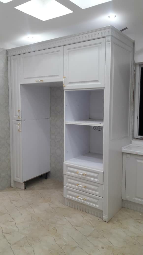 نمونه کار ساخت کابینت آشپزخانه ام دی اف ، کلاسیک مدرن 