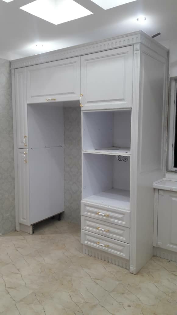 نمونه کار کابینت آشپزخانه ام دی اف ، کلاسیک مدرن 
