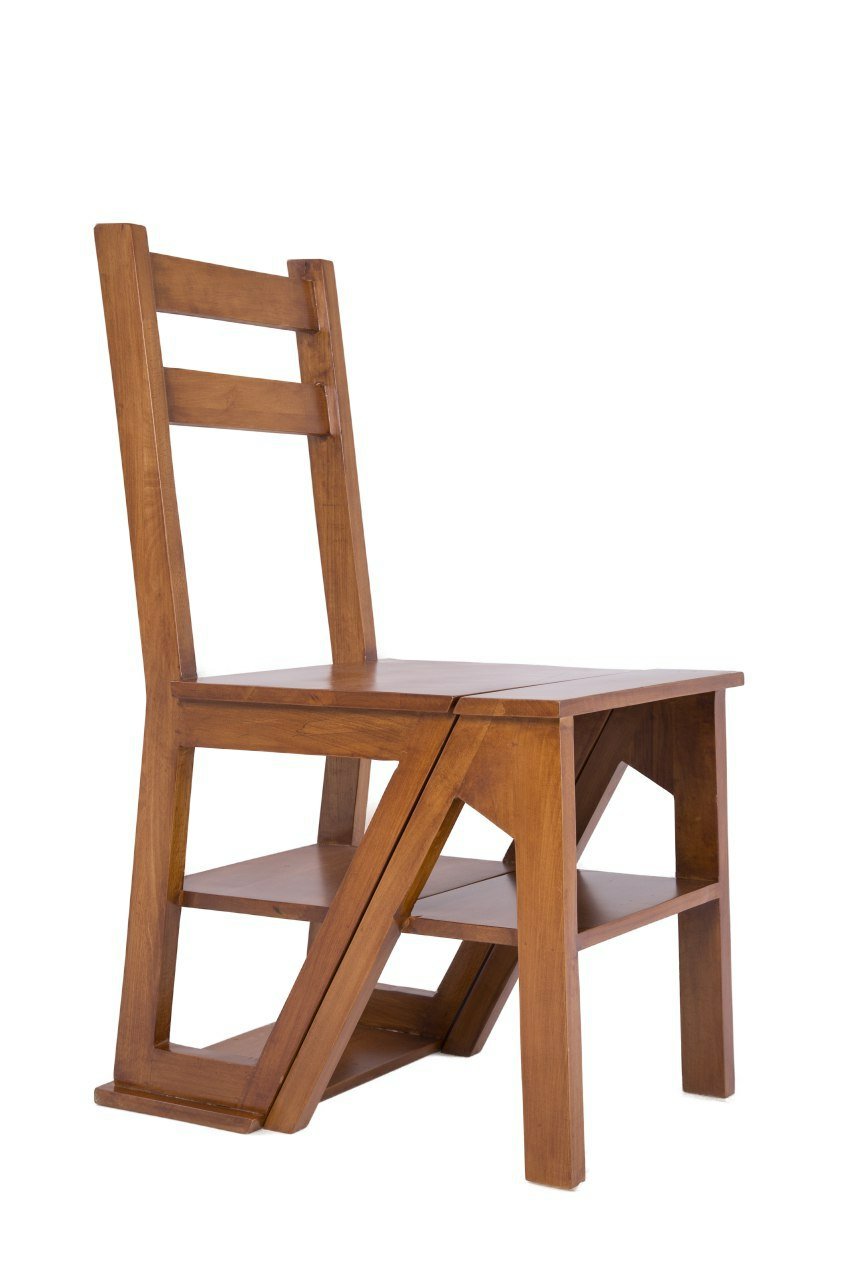 صندلی نردبان چوب راش