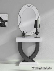میز کنسول و آینه , قاب آینه کلاسیک مدرن چوبی , آینه کنسول و بوفه چوبی , شیک ترین مدل های آینه و کنسول های پرطرفدار